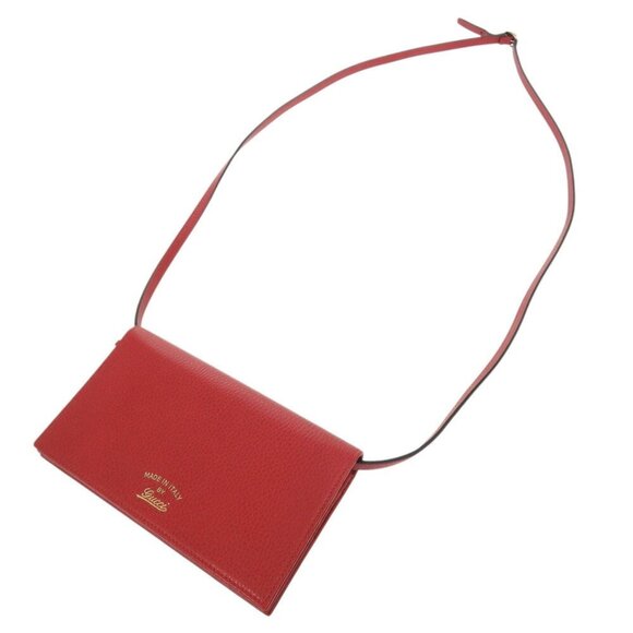 GUCCI Red Leather Wallet - Picture 6 of 11